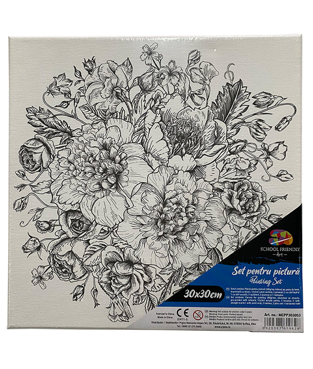 PANZA PREDESENATA PE SASIU 30 x 30 CM FLORI SF ART PIGNA PANZA PREDESENATA PE SASIU 30 x 30 CM FLORI SF ART PIGNA